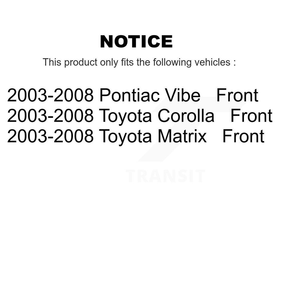 Front Ceramic Disc Brake Pads NWF-PTC923 For 2003-2008 Toyota Corolla Matrix Pontiac Vibe