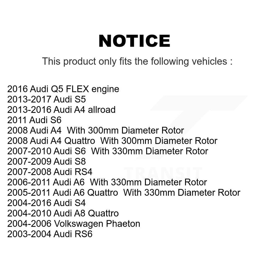 Rear Semi-Metallic Disc Brake Pads PPF-D1018 For Audi A6 Quattro Q5 S4 A4 S5 A8 RS4 Volkswagen Phaeton S6 S8 RS6 allroad