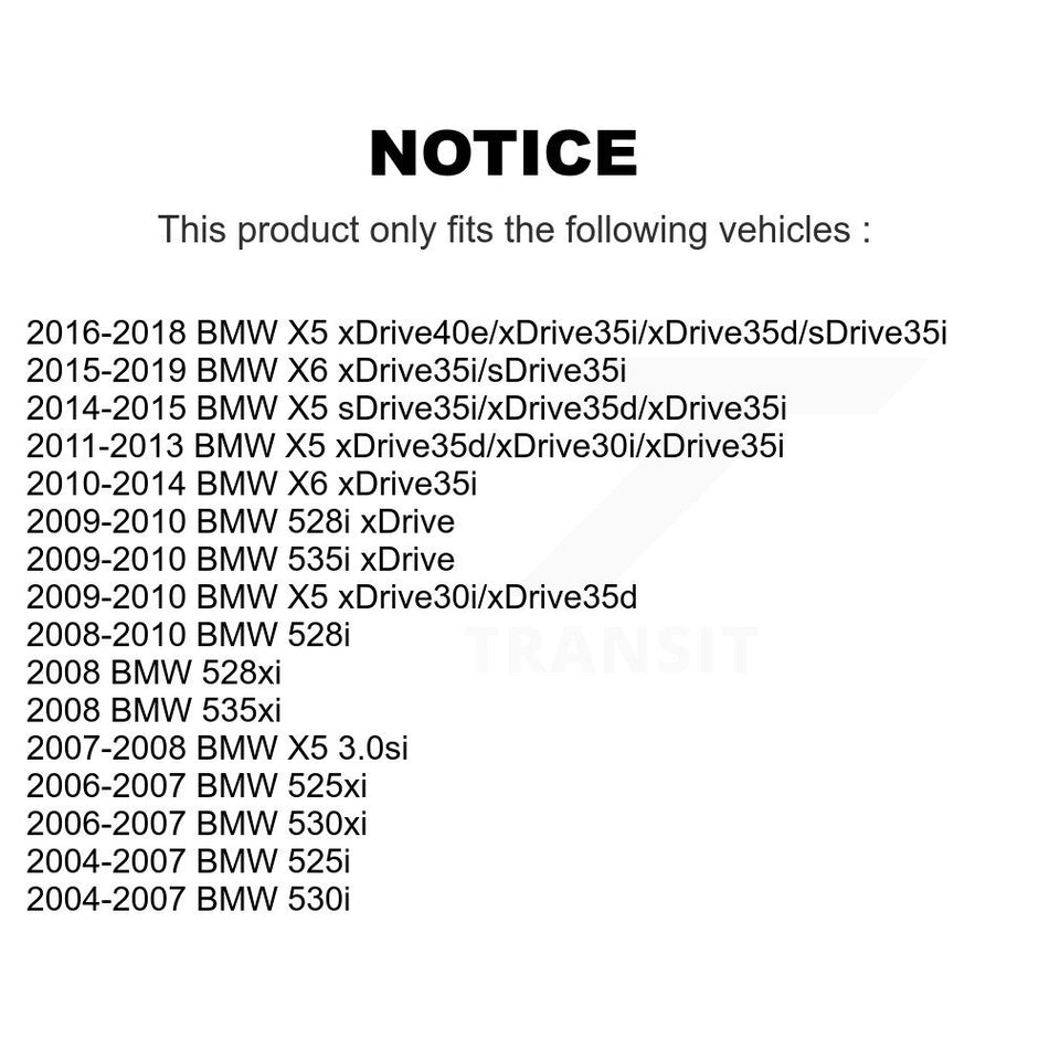 Rear Semi-Metallic Disc Brake Pads PPF-D1042 For BMW X5 X6 530i 528i 525i 530xi 535xi xDrive 535i 528xi 525xi