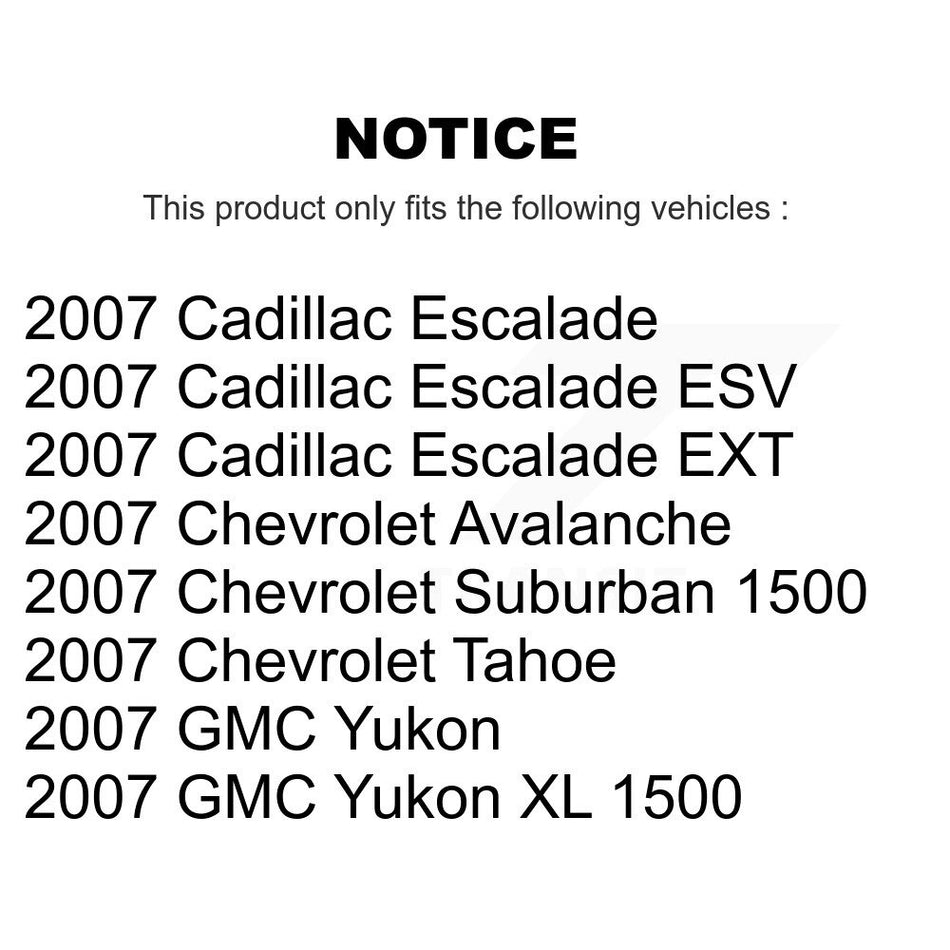 Front Semi-Metallic Disc Brake Pads PPF-D1092 For 2007 Chevrolet Tahoe GMC Suburban 1500 Yukon Cadillac Avalanche XL Escalade ESV EXT