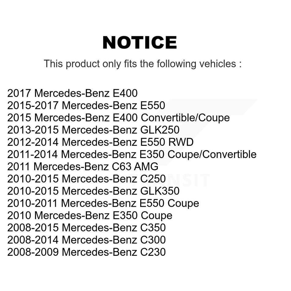 Rear Semi-Metallic Disc Brake Pads PPF-D1341 For Mercedes-Benz C300 GLK350 GLK250 E350 C350 C250 C63