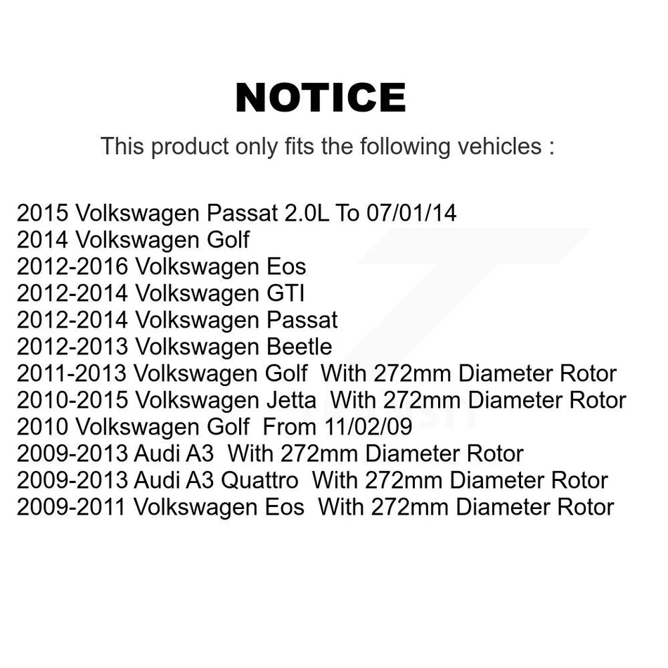 Rear Semi-Metallic Disc Brake Pads PPF-D1456 For Volkswagen Jetta Passat Beetle Golf GTI Eos Audi A3 Quattro