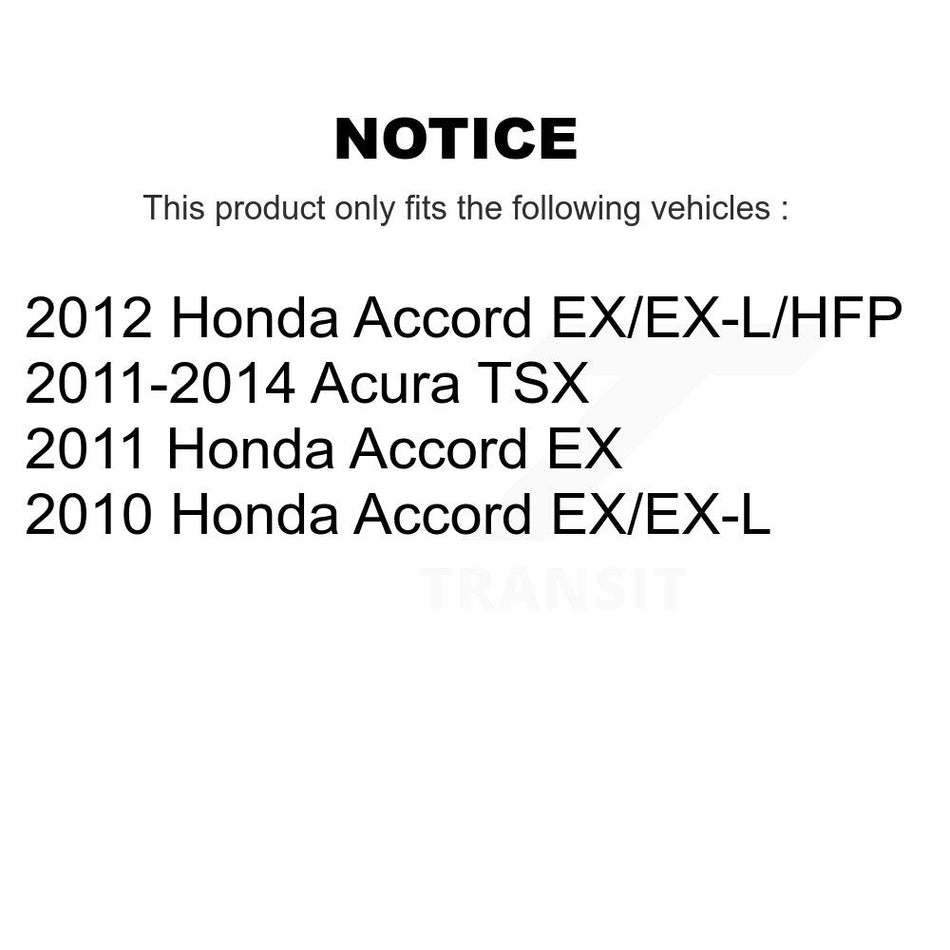 Front Semi-Metallic Disc Brake Pads PPF-D1506 For Honda Accord Acura TSX