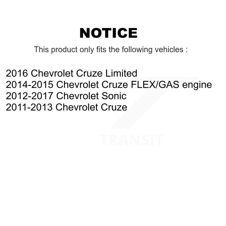 Front Semi-Metallic Disc Brake Pads PPF-D1522 For Chevrolet Cruze Sonic Limited