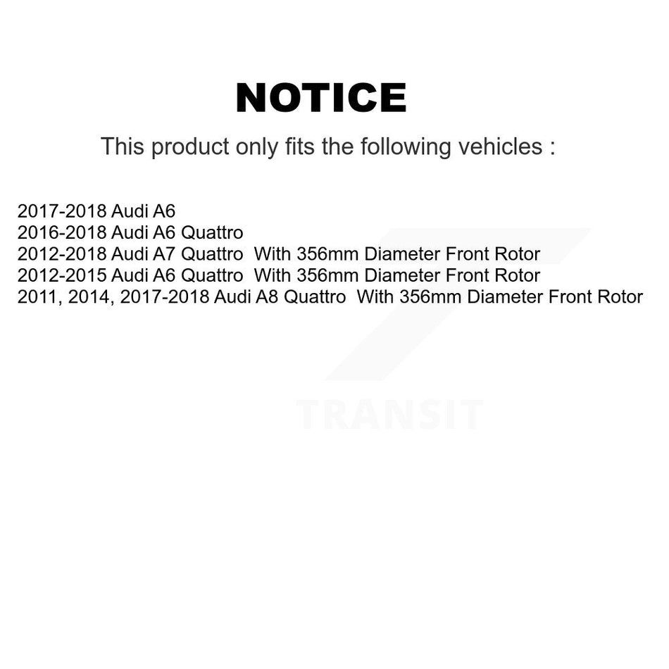 Front Semi-Metallic Disc Brake Pads PPF-D1549 For Audi A6 Quattro A7 A8