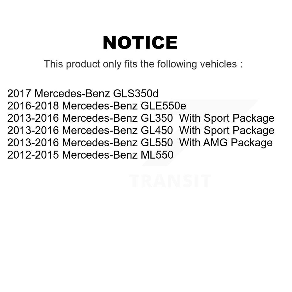 Front Semi-Metallic Disc Brake Pads PPF-D1636 For Mercedes-Benz GL350 ML550 GL550 GL450 GLE550e