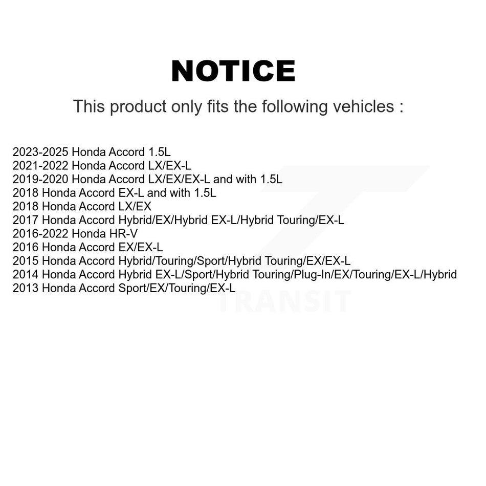 Front Semi-Metallic Disc Brake Pads PPF-D1654 For Honda Accord HR-V