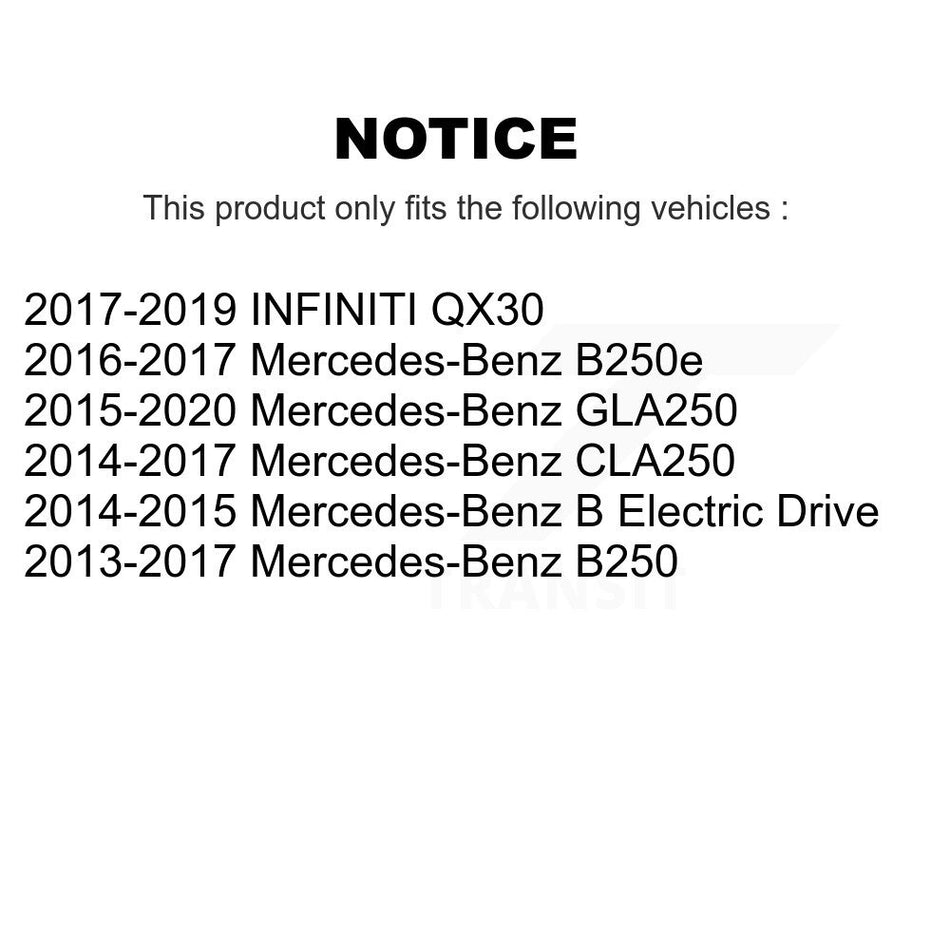 Front Semi-Metallic Disc Brake Pads PPF-D1694 For Mercedes-Benz GLA250 CLA250 INFINITI QX30 B Electric Drive B250e B250