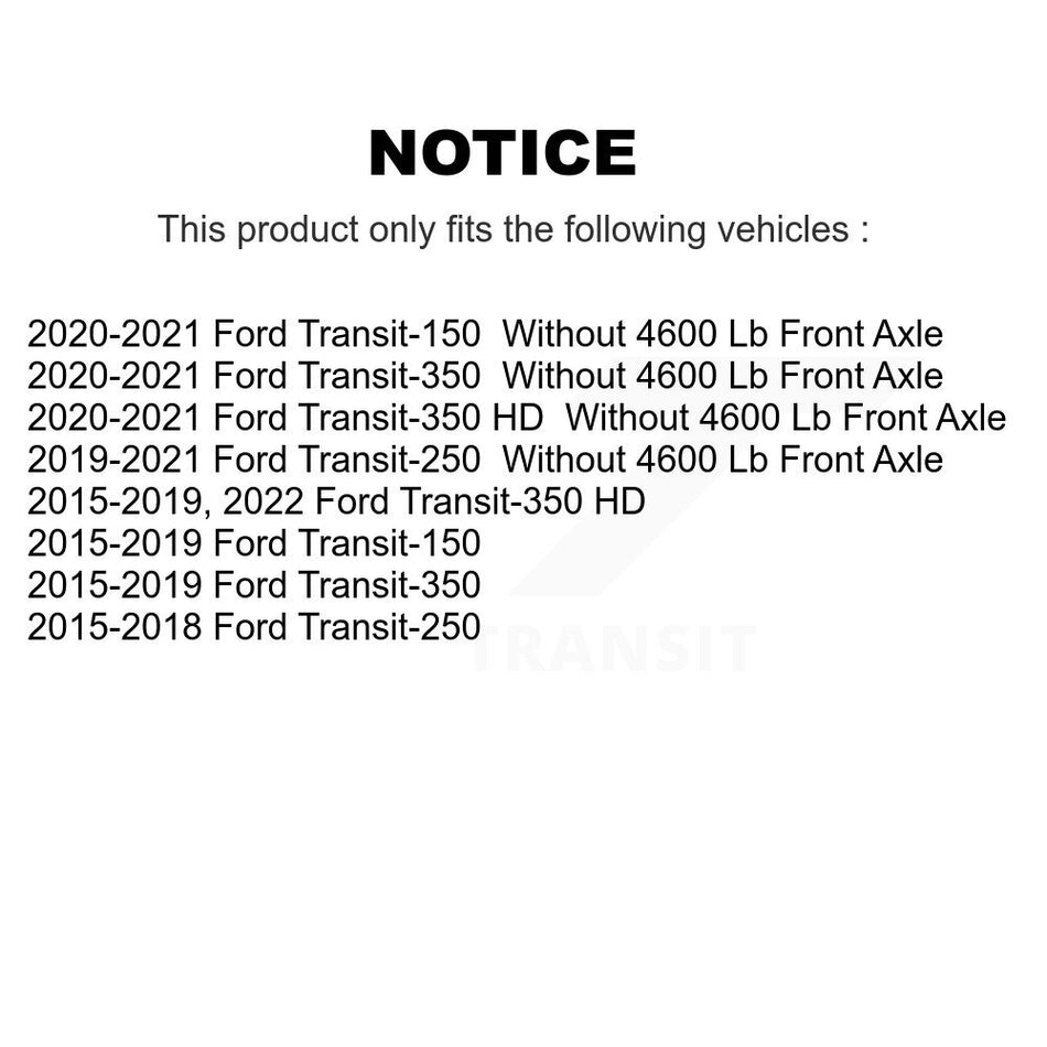 Front Semi-Metallic Disc Brake Pads PPF-D1774 For Ford Transit-250 Transit-350 Transit-150 HD