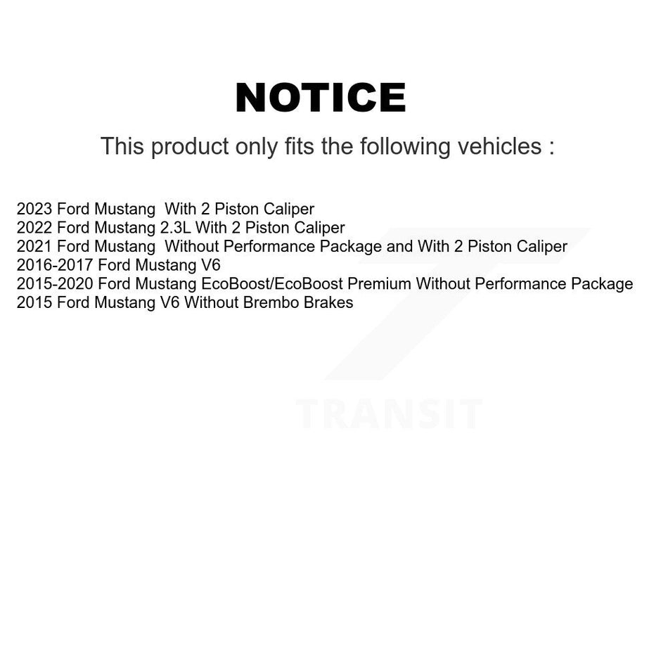 Front Semi-Metallic Disc Brake Pads PPF-D1791 For Ford Mustang