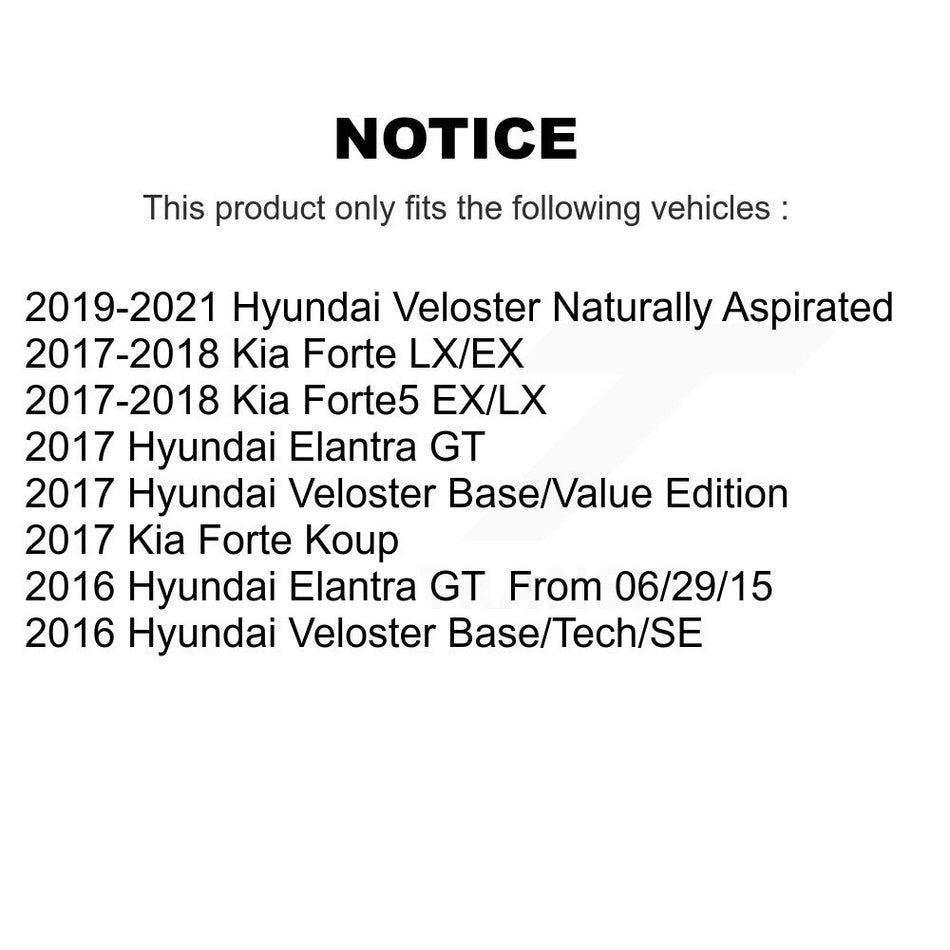 Front Semi-Metallic Disc Brake Pads PPF-D1828 For Kia Forte Hyundai Veloster Elantra GT Forte5 Koup