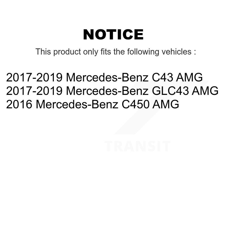 Rear Semi-Metallic Disc Brake Pads PPF-D1872 For Mercedes-Benz C43 AMG GLC43 C450