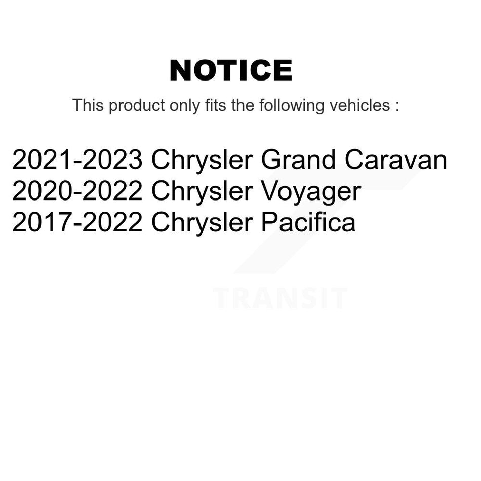 Rear Semi-Metallic Disc Brake Pads PPF-D1901 For Chrysler Pacifica Voyager Grand Caravan