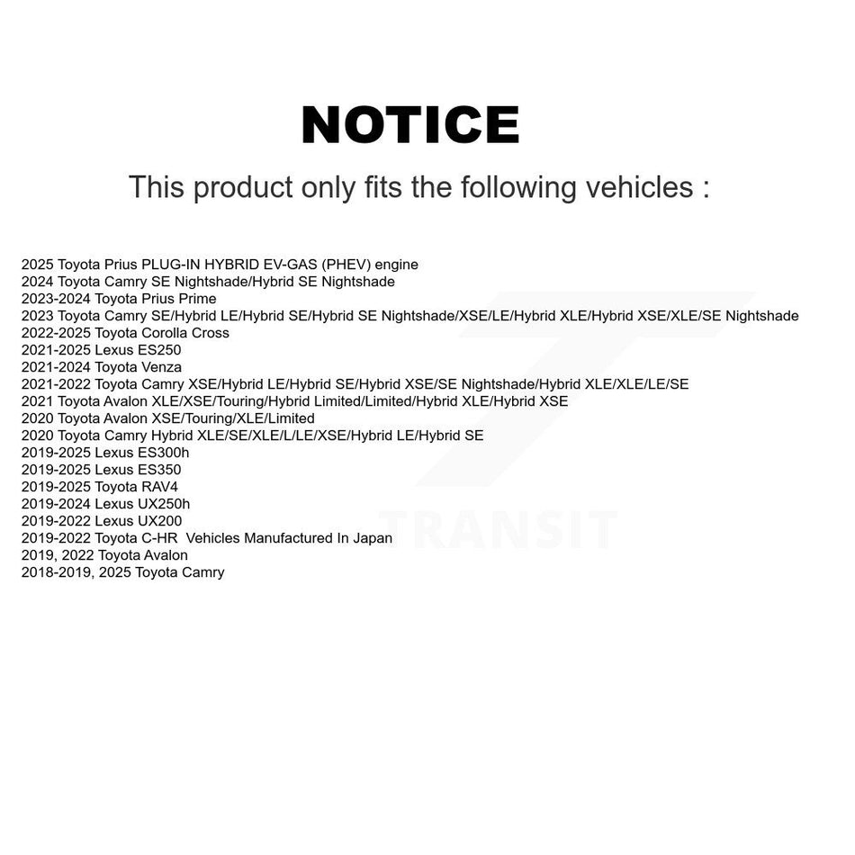 Front Semi-Metallic Disc Brake Pads PPF-D2076 For Toyota RAV4 Camry Corolla Cross C-HR Lexus Venza