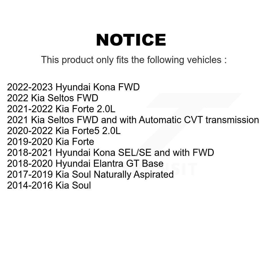 Front Semi-Metallic Disc Brake Pads PPF-D2094 For Kia Soul Hyundai Kona Forte Elantra GT Seltos Forte5