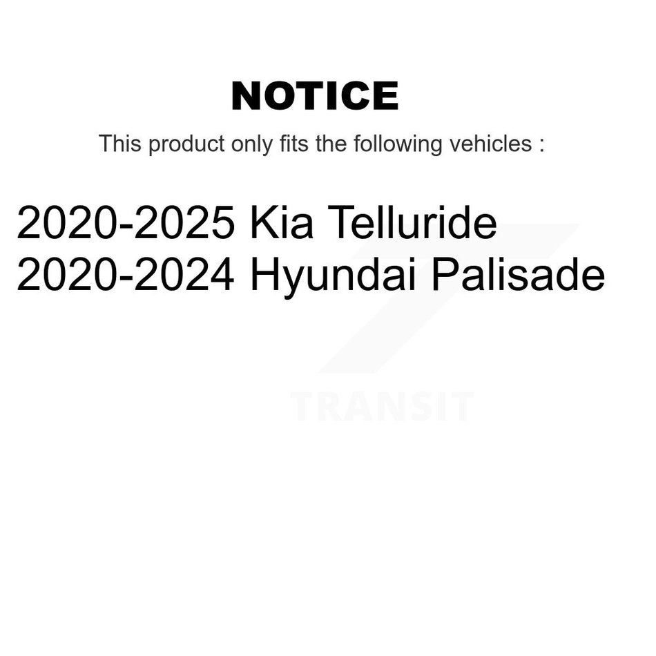 Front Semi-Metallic Disc Brake Pads PPF-D2215 For Hyundai Palisade Kia Telluride