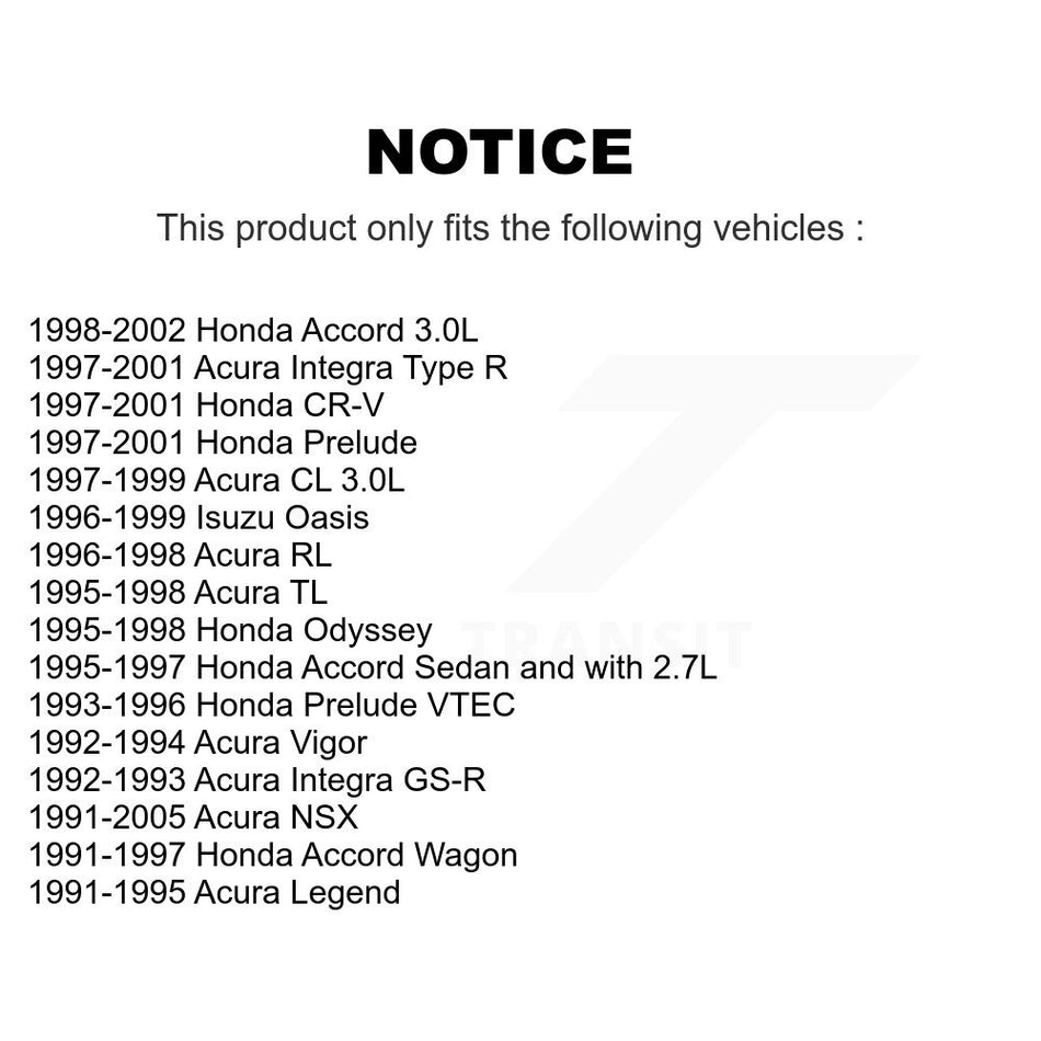 Front Semi-Metallic Disc Brake Pads PPF-D503 For Honda Accord CR-V Acura Integra Prelude Odyssey CL Legend TL RL NSX Vigor Isuzu Oasis