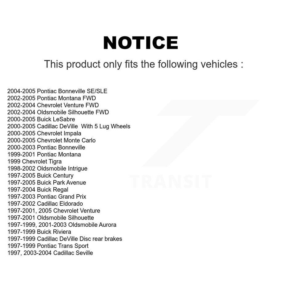 Front Semi-Metallic Disc Brake Pads PPF-D699 For Chevrolet Buick Pontiac Impala Montana Century Prix