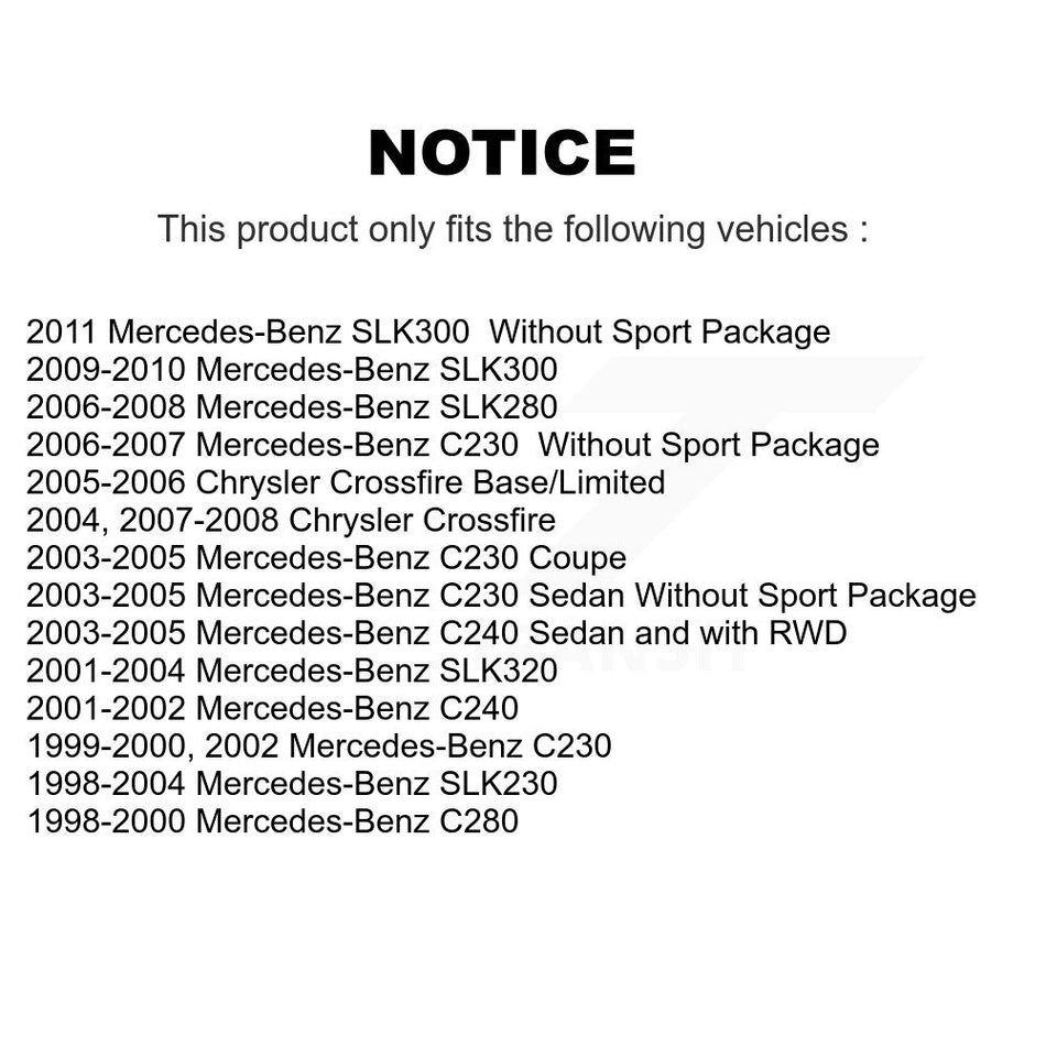 Rear Semi-Metallic Disc Brake Pads PPF-D779 For Mercedes-Benz C230 C240 Chrysler Crossfire SLK230 SLK320 SLK280 C280 SLK300