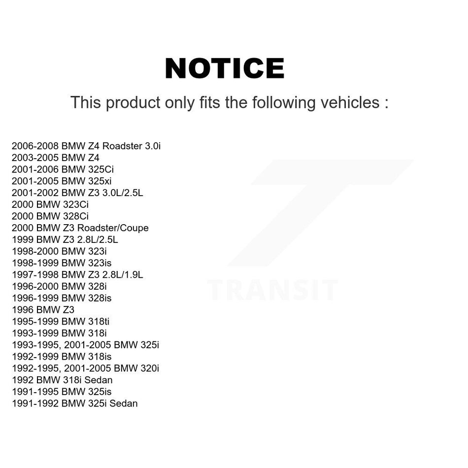Front Semi-Metallic Disc Brake Pads PPF-D781 For BMW Z4 Z3 325i 325Ci 328i 320i 325xi 323i 318i