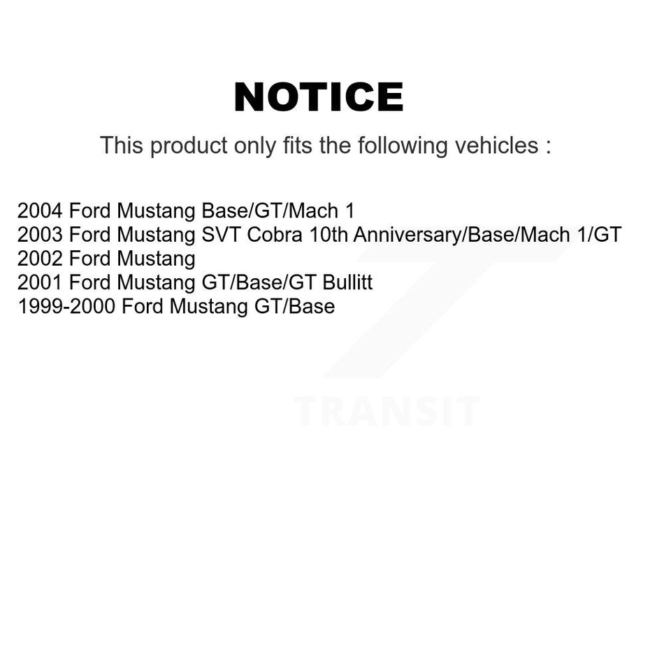 Front Semi-Metallic Disc Brake Pads PPF-D804 For Ford Mustang