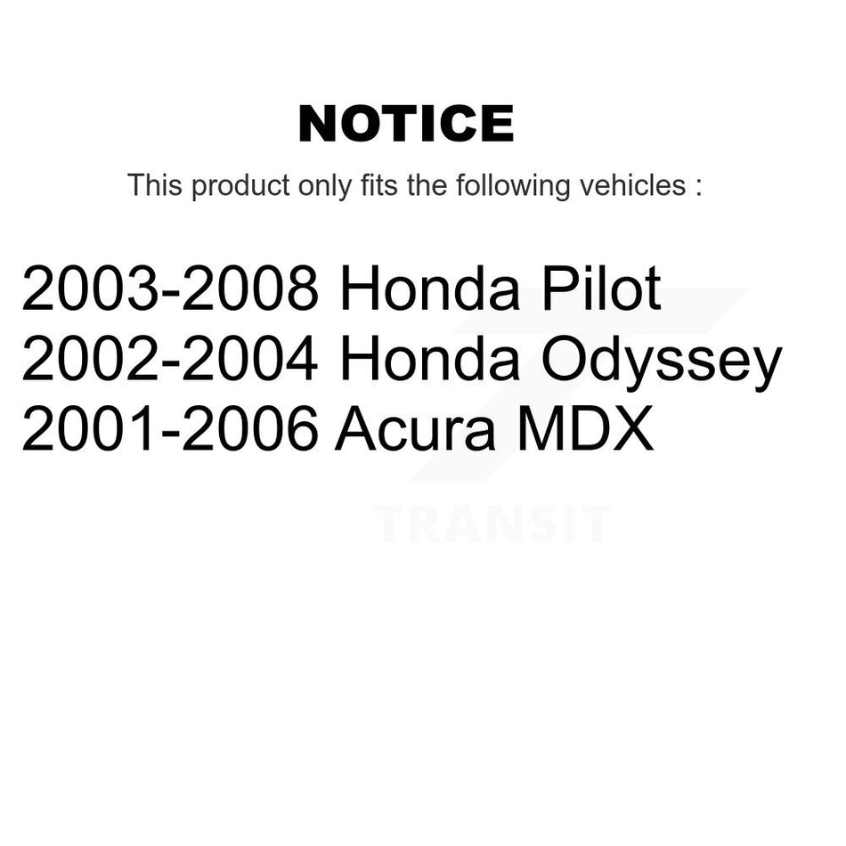 Rear Semi-Metallic Disc Brake Pads PPF-D865 For Honda Pilot Odyssey Acura MDX