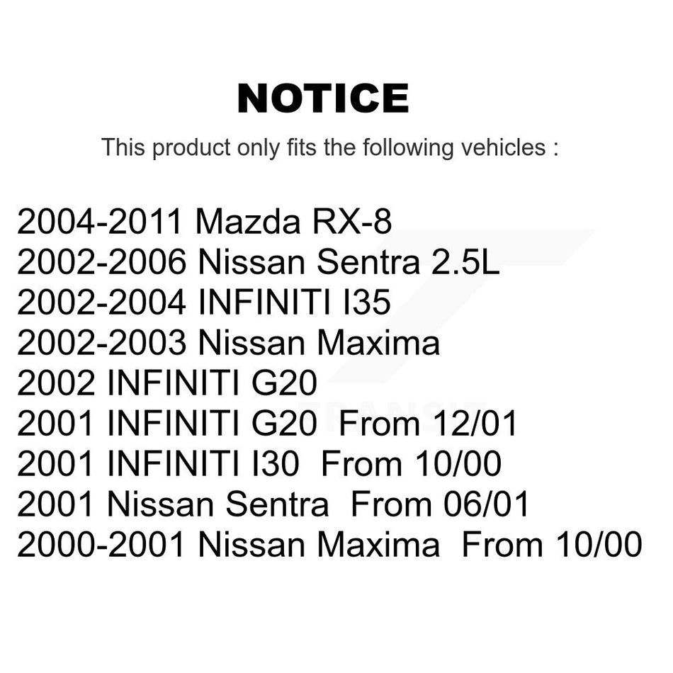 Rear Semi-Metallic Disc Brake Pads PPF-D900 For Nissan Sentra Mazda RX-8 Maxima INFINITI I35 I30 G20