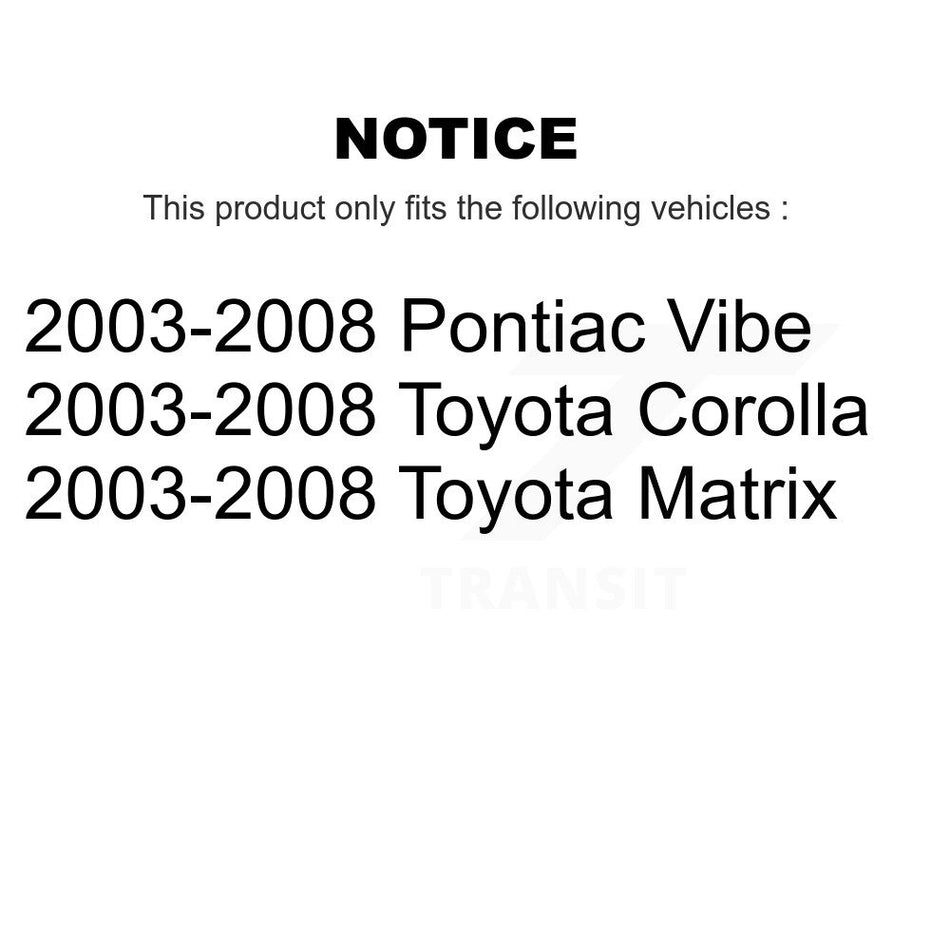 Front Semi-Metallic Disc Brake Pads PPF-D923 For 2003-2008 Toyota Corolla Matrix Pontiac Vibe