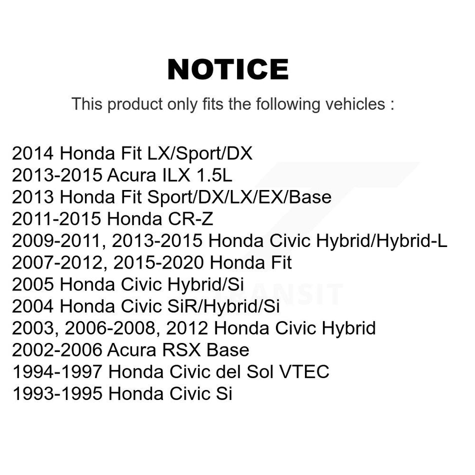 Front Semi-Metallic Disc Brake Pads PPF-D948 For Honda Civic Fit Acura ILX RSX CR-Z del Sol