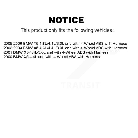 Rear ABS Wheel Speed Sensor SEN-2ABS0082 For BMW X5 with Harness