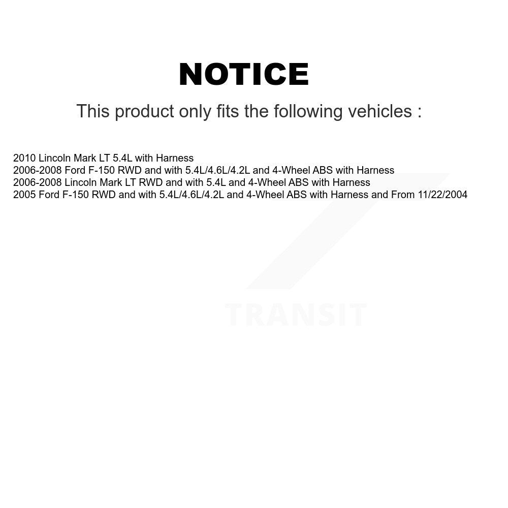Front ABS Wheel Speed Sensor SEN-2ABS0169 For Ford F-150 Lincoln Mark LT