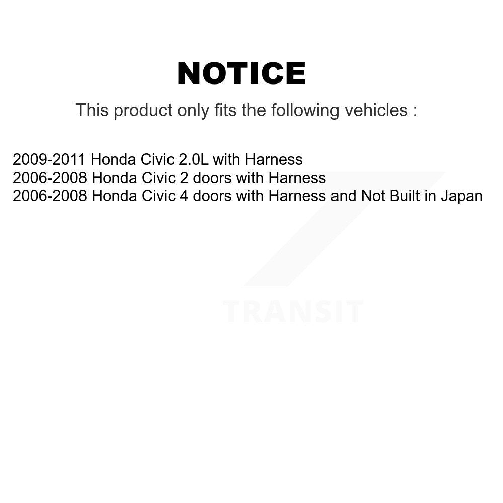 Rear Right ABS Wheel Speed Sensor SEN-2ABS0195 For Honda Civic