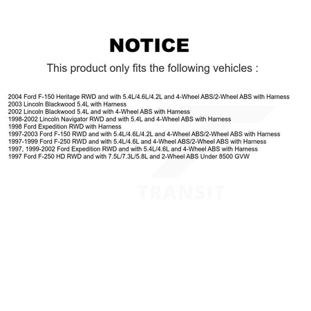 Front Right ABS Wheel Speed Sensor SEN-2ABS0454 For Ford F-150 F-250 HD Expedition Heritage Lincoln