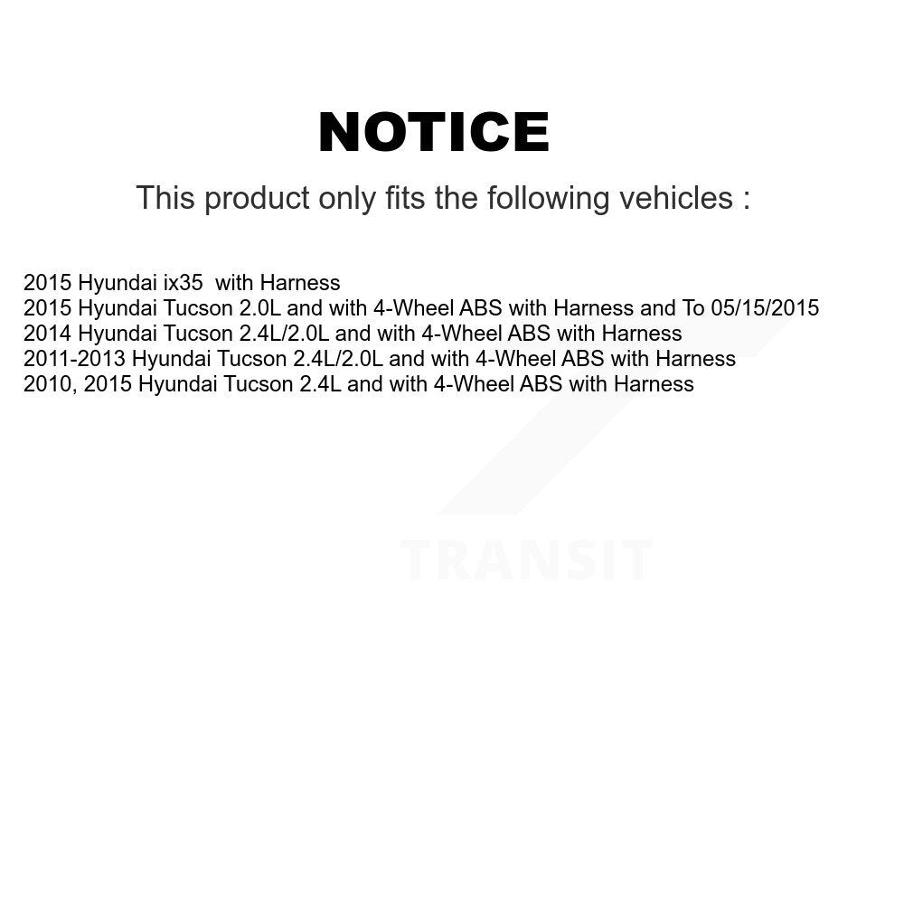 Front ABS Wheel Speed Sensor SEN-2ABS0602 For Hyundai Tucson ix35