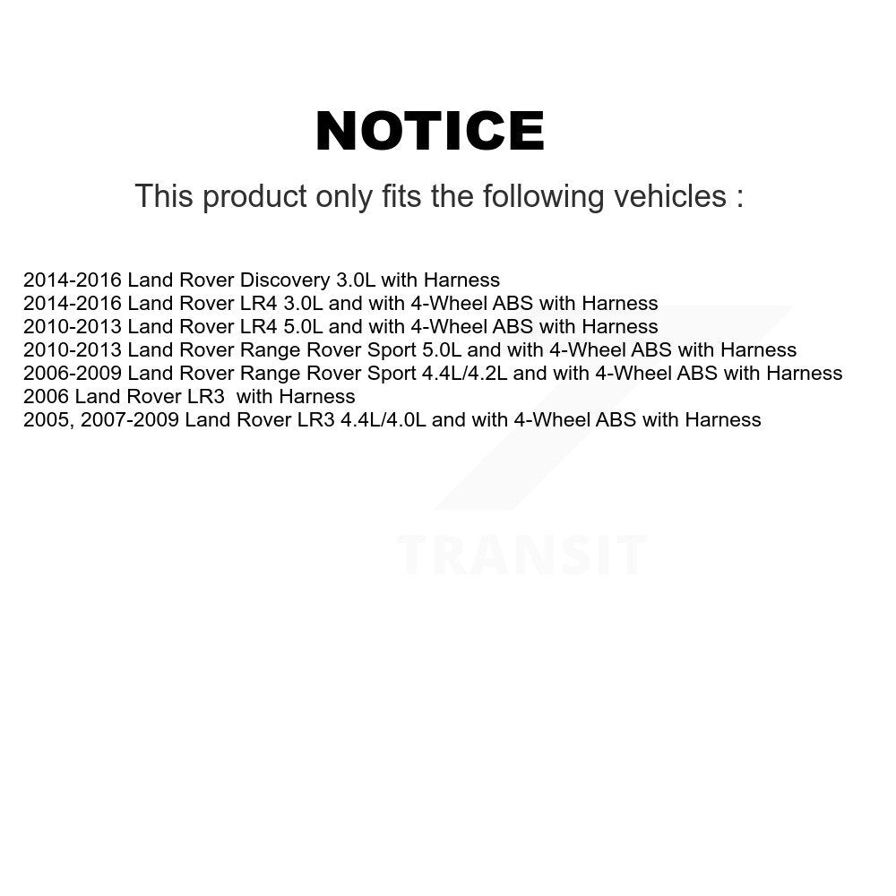 Rear ABS Wheel Speed Sensor SEN-2ABS0673 For Land Rover Range Sport LR4 LR3 Discovery with Harness