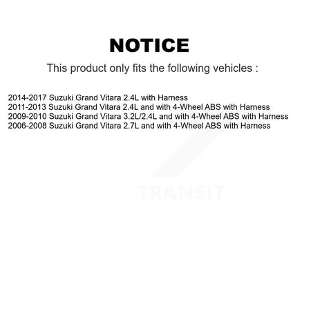 Front Right ABS Wheel Speed Sensor SEN-2ABS0736 For Suzuki Grand Vitara with Harness
