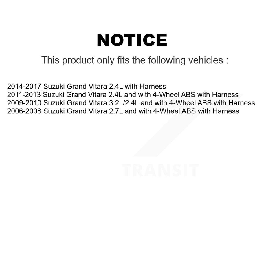 Rear Left ABS Wheel Speed Sensor SEN-2ABS0737 For Suzuki Grand Vitara with Harness