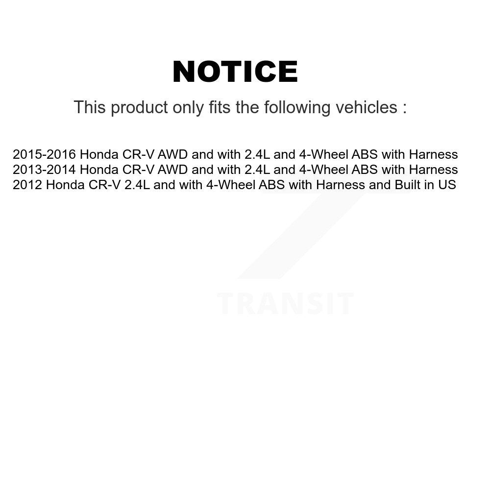 Rear Left ABS Wheel Speed Sensor SEN-2ABS0864 For Honda CR-V