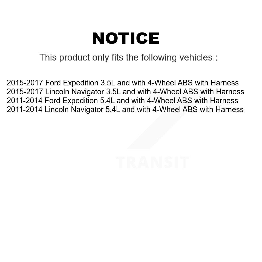 Rear ABS Wheel Speed Sensor SEN-2ABS0880 For Ford Expedition Lincoln Navigator with Harness