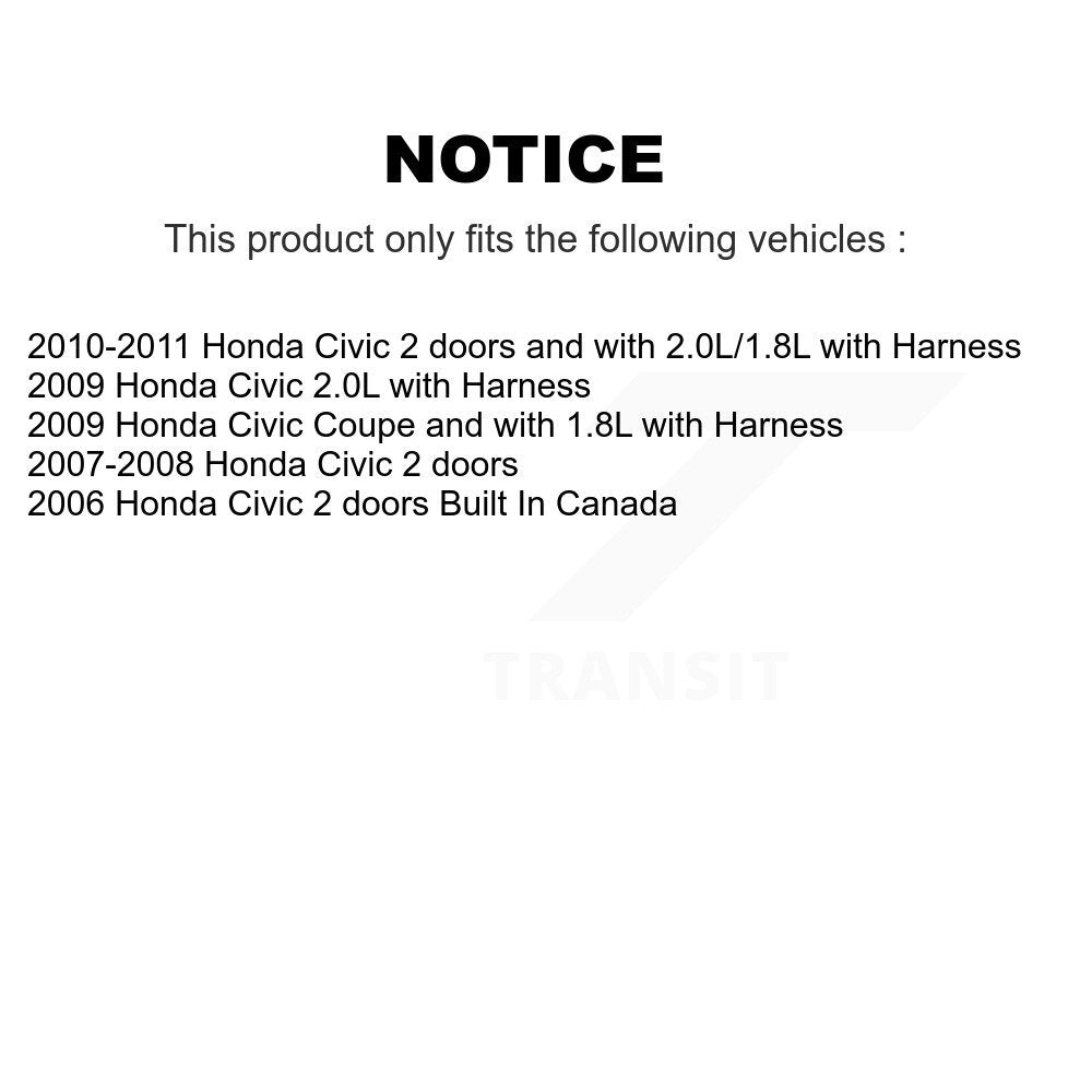 Front Right ABS Wheel Speed Sensor SEN-2ABS1040 For Honda Civic