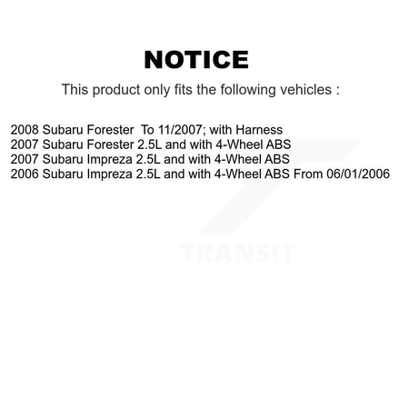 Front Right ABS Wheel Speed Sensor SEN-2ABS1113 For Subaru Impreza Forester