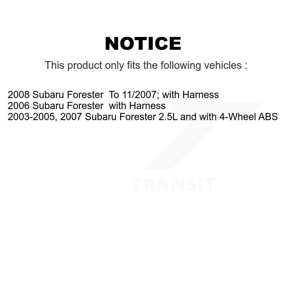 Rear Right ABS Wheel Speed Sensor SEN-2ABS1116 For Subaru Forester