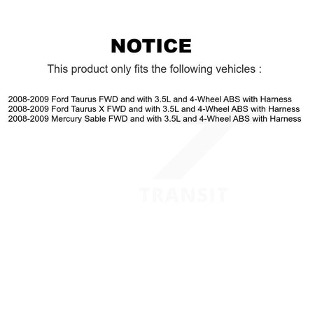 Rear Right ABS Wheel Speed Sensor SEN-2ABS1564 For Ford Taurus X Mercury Sable with Harness