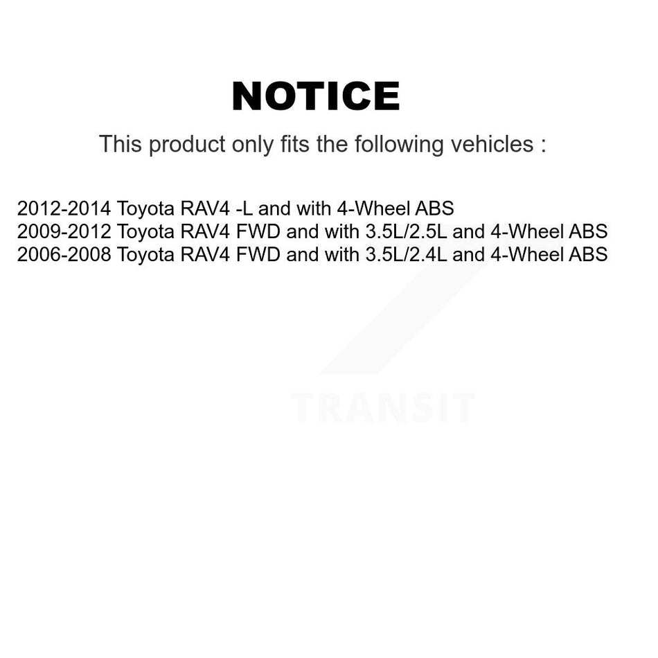 Rear Right ABS Wheel Speed Sensor Wiring Harness SEN-2ABS2440 For Toyota RAV4