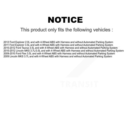Rear ABS Wheel Speed Sensor SEN-2ABS2568 For Ford Explorer Taurus Flex Lincoln MKS