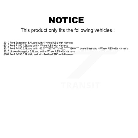 Front ABS Wheel Speed Sensor SEN-2ABS2572 For Ford F-150 Expedition Lincoln Navigator with Harness