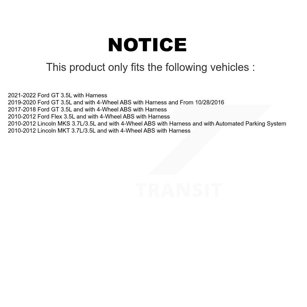 ABS Wheel Speed Sensor SEN-2ABS2582 For Ford Flex Lincoln MKT MKS GT