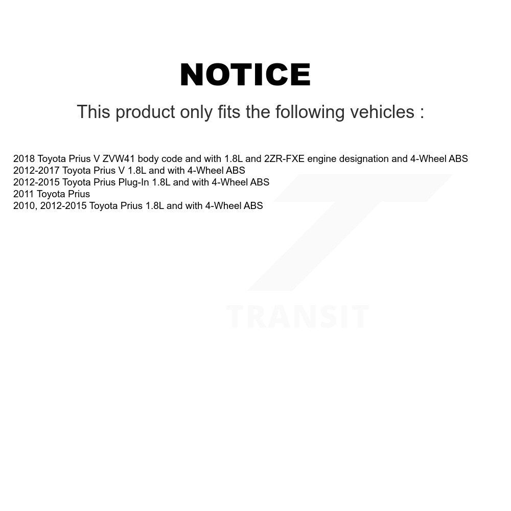 Rear Left ABS Wheel Speed Sensor Wiring Harness SEN-2ABS2591 For Toyota Prius V Plug-In