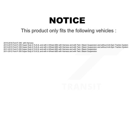 Front ABS Wheel Speed Sensor SEN-2ABS2597 For Ford F-350 Super Duty F-250