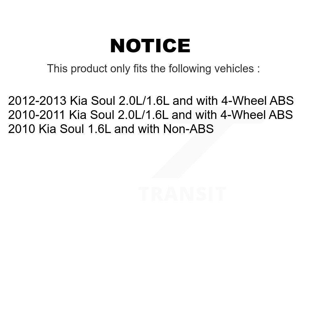 Rear Right ABS Wheel Speed Sensor Wiring Harness SEN-2ABS2611 For Kia Soul